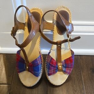 Cliffs by WHITE MOUNTAIN Brown and Plaid Espadrilles